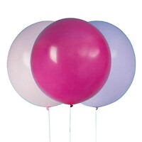 3 assorted latex balloons