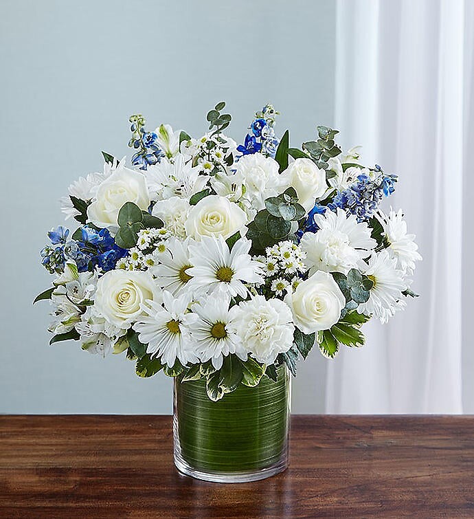 Cherished Memories - Blue and White