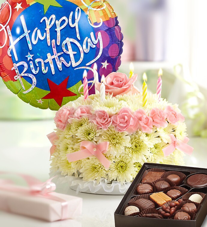 Birthday Flower Cake Pastel