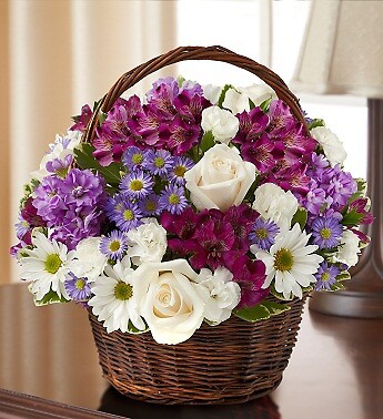 Peace, Prayers, Blessings- Lavender and White