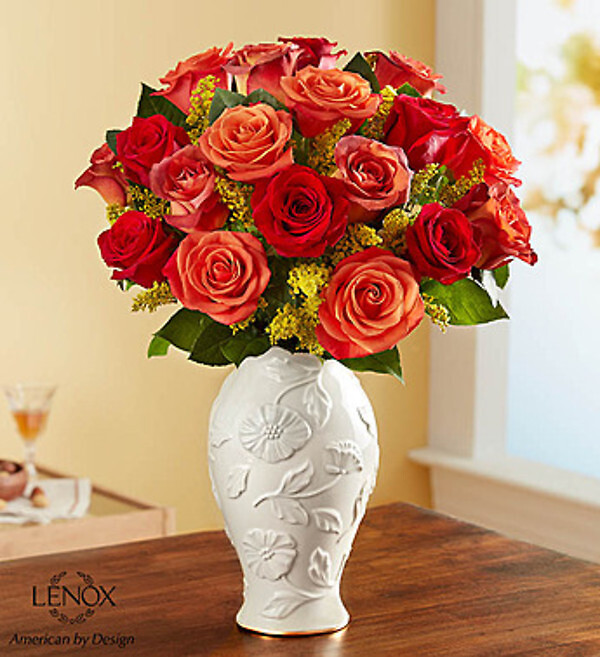 Autumn Sunset Bouquet in Lenox&amp;reg; Vase