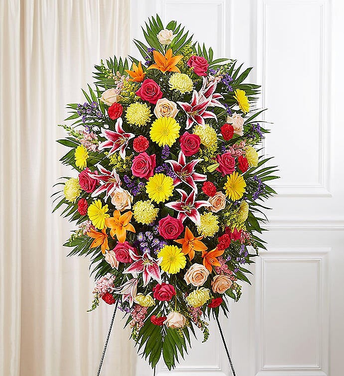 Multicolor Bright Sympathy Standing Spray