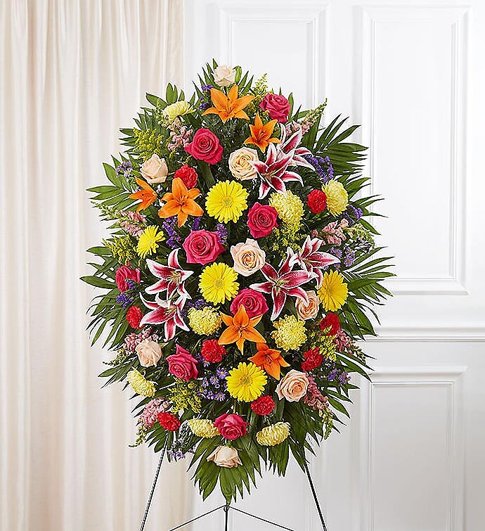 Multicolor Bright Sympathy Standing Spray