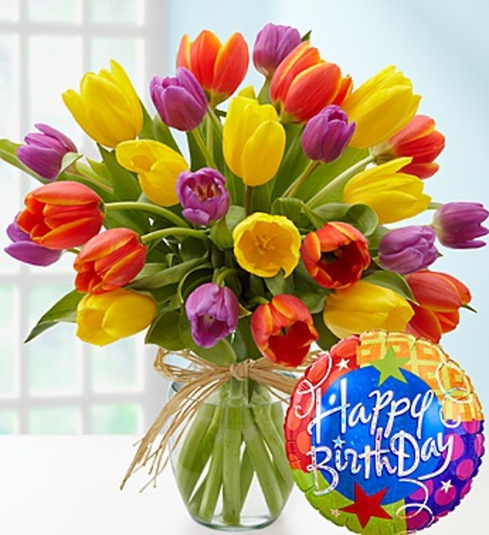 Timeless Tulips Happy Birthday