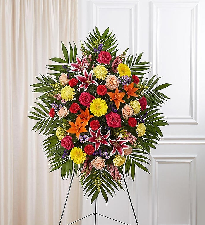 Multicolor Bright Sympathy Standing Spray
