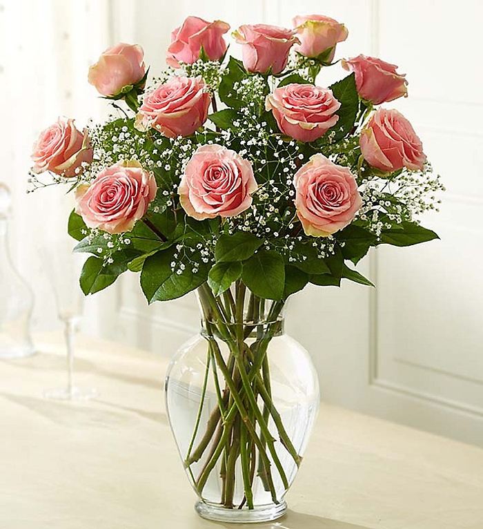 Rose Elegance Premium Long Stem Pink Roses