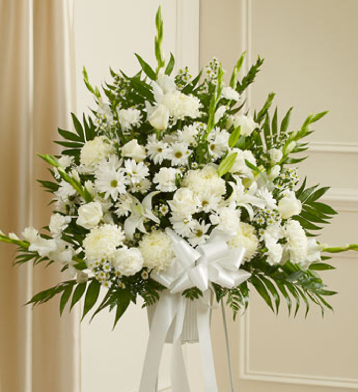 White Sympathy Standing Basket