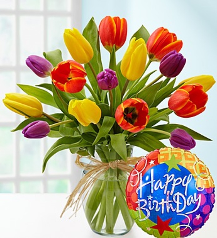 Timeless Tulips Happy Birthday