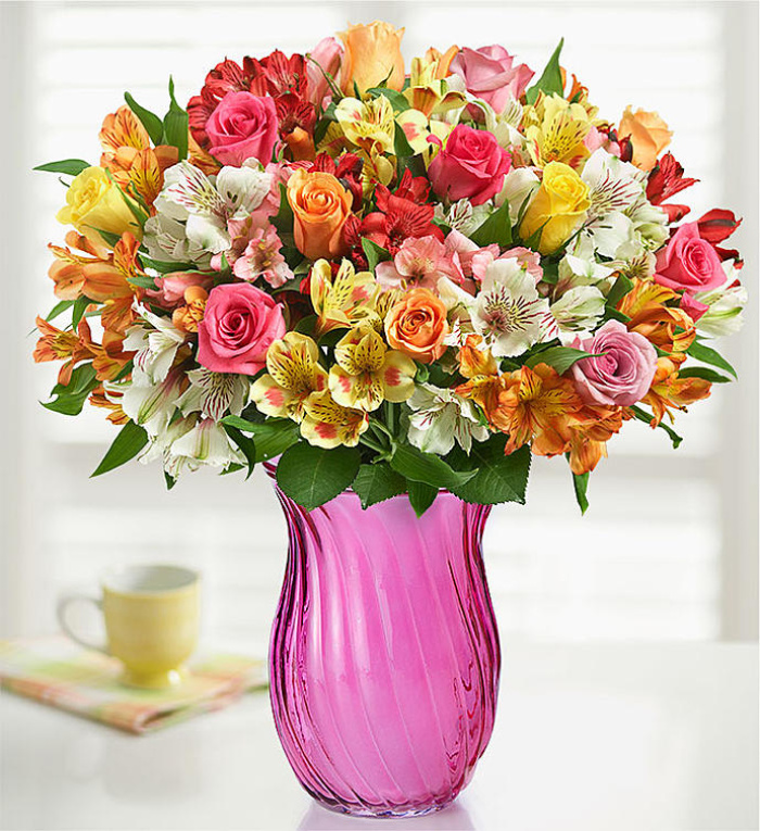 Assorted Roses & Peruvian Lilies