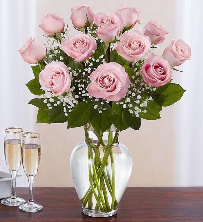 Rose Elegance Premium Long Stem Pink Roses