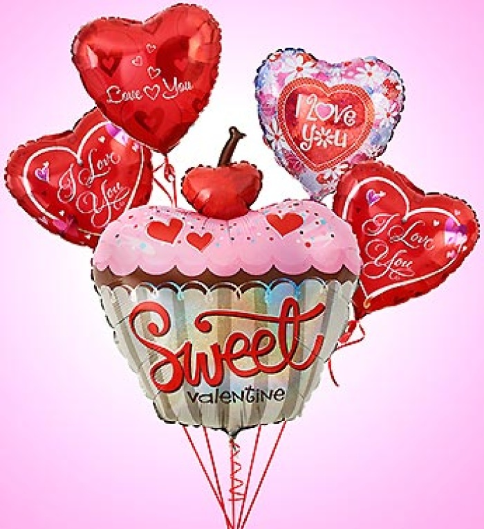 Sweet Valentine Cupcake Bouquet Bunch