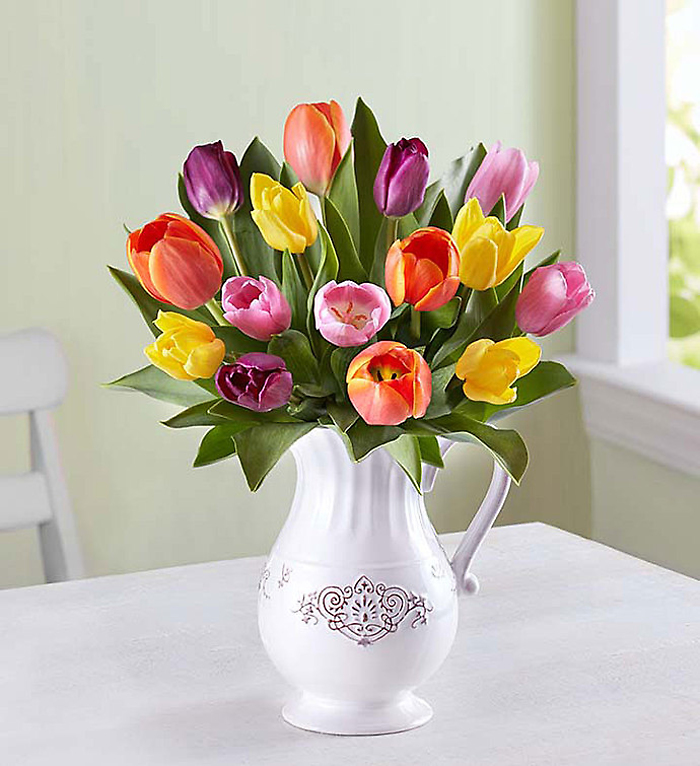 Fresh Spring Tulip Pitcher