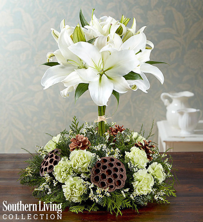 White Lily Topiary by Southern Living&reg;