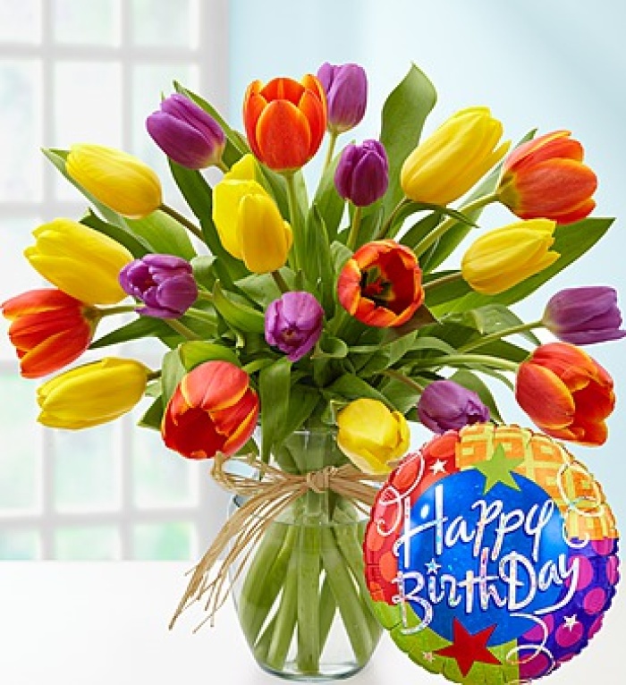 Timeless Tulips Happy Birthday