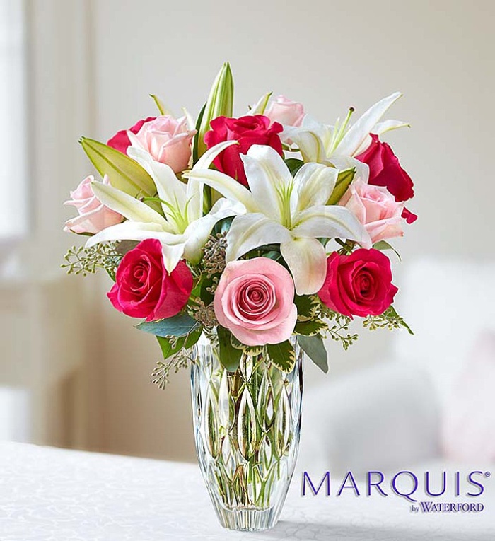 Marquis by Waterford Rose and Lily Bouquet