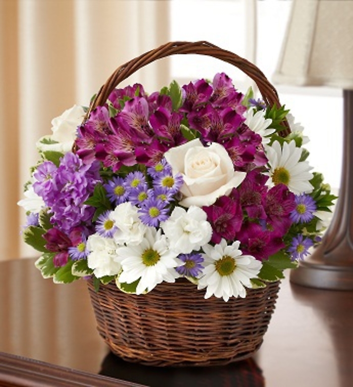 Peace, Prayers, Blessings- Lavender and White