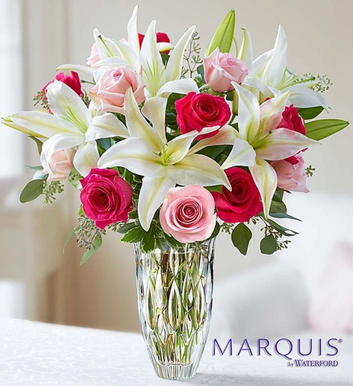 Marquis by Waterford Rose and Lily Bouquet